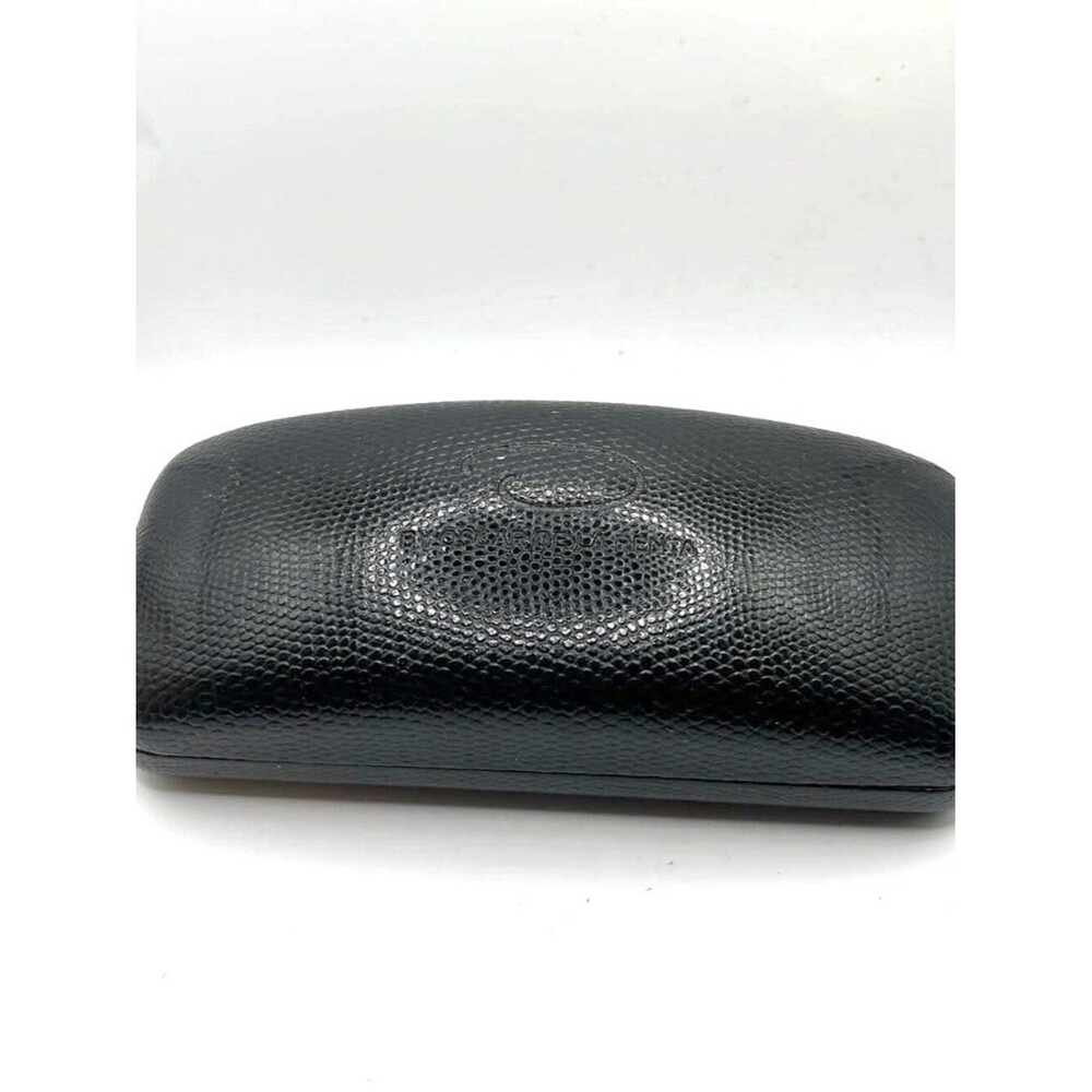 Oscar de la Renta Black Textured Hard Case – Red Velvet Interior
